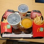 マクドナルド - 炙り醤油風 ベーコントマト肉厚ビーフセット、マンゴースムージー