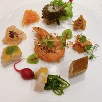 銀座アスター 本店 - 前菜盛り合わせ