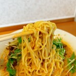 丸仙食堂 - 細麺にタレが良く絡んでめちゃくちゃ美味しかった