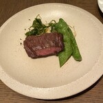 MOTHERS ORIENTAL - メイン料理(牛ハラミのステーキ)