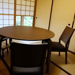 虎屋 壺中庵 - この部屋に通されました