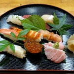 ますでん - 料理写真:月上にぎり（8貫）¥2178