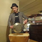 アネア　カフェ - グラノパダーノでリゾット作り