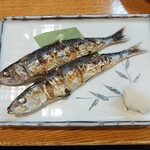 三代目まる天 - 鰯の塩焼き５００円