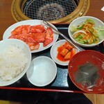 焼肉じゅらく苑 - カルビ御膳  1300円