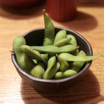 闘鶏 - お通し：枝豆 '14 3月上旬