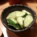 闘鶏 - きゅうり和え (250円)  '14 3月上旬