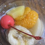 いり江 - コーヒー寒天のフルーツ