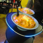 Ramen Sanpachi Toyohiragawa Ten - 配膳ロボットが２人の逆さんぱちデー　味噌ラーメン　９５０円→６００円（税込）を配膳【２０２４年８月】