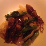 THE KAWABUN NAGOYA - ホタルイカと菜の花のタリアテッレ（パスタ２皿目）