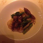 THE KAWABUN NAGOYA - ホタルイカと菜の花のタリアテッレ（パスタ２皿目）