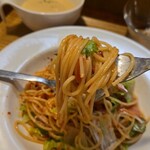 キッチン ブルー グローブ - サラダもしっくりします