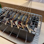 松川 - 鮎　炭火焼き