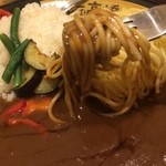 カレーは高橋 - 野菜ダブル盛（白米＋パスタ）