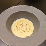 肉とワイン Jinen - とうもろこしの冷製ﾎﾟﾀｰｼﾞｭ