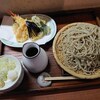 庵どう - 天ざるそば大（￥1,600)