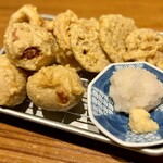 Hori Zou - Tempura
                      Squid, Lotus Root, Simmered Egg