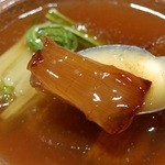 祇園 さゝ木 - フカヒレステーキ、すっぽん出汁あんかけ