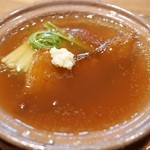 祇園 さゝ木 - フカヒレステーキ、すっぽん出汁あんかけ
