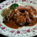 華楽 - スペシャルランチ 1,200円 - 若鳥の煮込みソーシソン添え