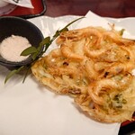 うどん本陣 山田家 - 海老かき揚げ