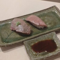 特選近江牛レストラン ティファニー - 近江牛炙り寿司　ティファニーコース