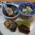 新宿割烹 中嶋 - お昼のおまかせコース（５４００円）の先付け