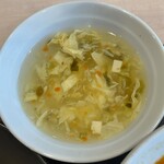 王記厨房 - 天津丼付属のスープ