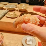 田町鮨 惠万 - こんなホッキは初めて