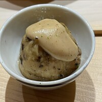 一宇 - 焼き無花果、胡麻餡