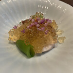 鮨みなと - 蛸とポン酢のジュレ