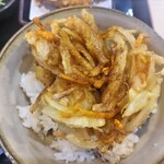 ゆで太郎 もつ次郎 - かき揚げ丼
