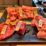 炭焼 肉の近どう - 料理写真:オリーブ牛セット極150ｇ2,300円