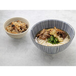 ごはんどき - 料理写真:肉うどん+炊き込みご飯セット　1,100円