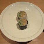 江戸前鮨 二鶴 - 烏賊紫蘇巻