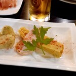 會津バル - キッシュと鶏ハム