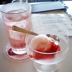 薔薇アイス＆薔薇ジュース