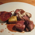 京都の鴨、無花果のソテー、紅まさり