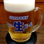 俺の中華たなか家 - 「漬け麺」が着盆する迄の楽しみは「サントリートリプル生中」❗冷え冷え❄旨し(^_^)v