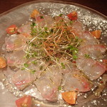 イタリアンバール ブオンクオーレ 飯田橋 - 五島列島・天然カンパチのカルパッチョ