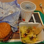 マクドナルド - テリヤキチキンフィレオ、サイドサラダ