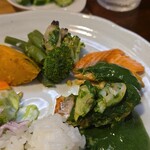 キッチン ブルー グローブ - あさは２つ乗せて