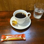 キッチン ブルー グローブ - アフターコーヒーのアップ