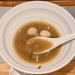 NIBOSHI MANIA - 三種の焼き干し冷やかけの底に残ったスープ