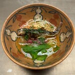 徳ㇵ本也 - 鮎素麺　茗荷と万願寺