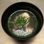 徳ㇵ本也 - すっぽんのお椀　下には冬瓜と餅麩