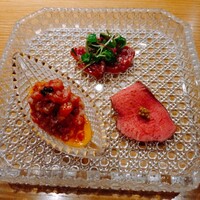 焼肉 赤坂 えいとまん - 前菜3種盛り