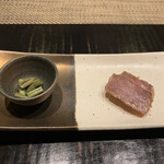 時の宿 すみれ - とも三角のすみれ漬焼き