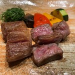 時の宿 すみれ - サーロインのステーキ