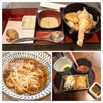 そば処たからい - たからいランチ¥1580（ミニ天丼、温かい蕎麦）